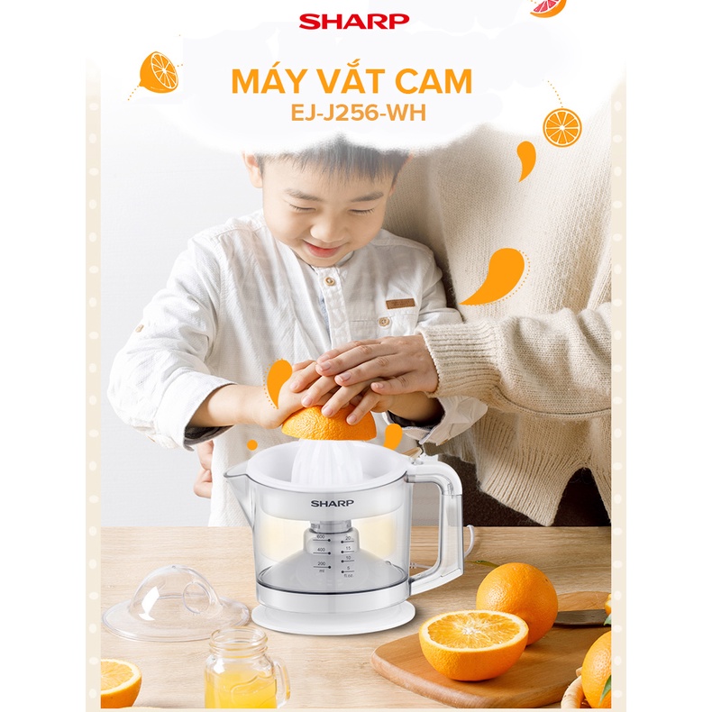Máy Vắt Cam Công Suất 25W Sharp EJ-J256-WH ( Màu Trắng)