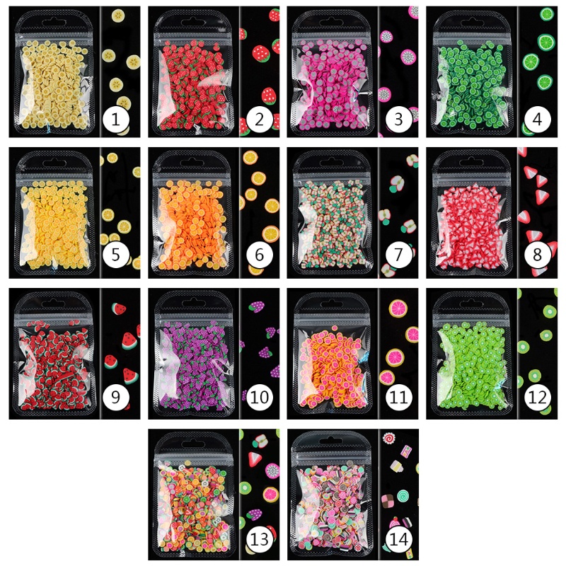 Bộ Khuôn Cắt Trái Cây 3D Nhiều Màu Sắc Charms