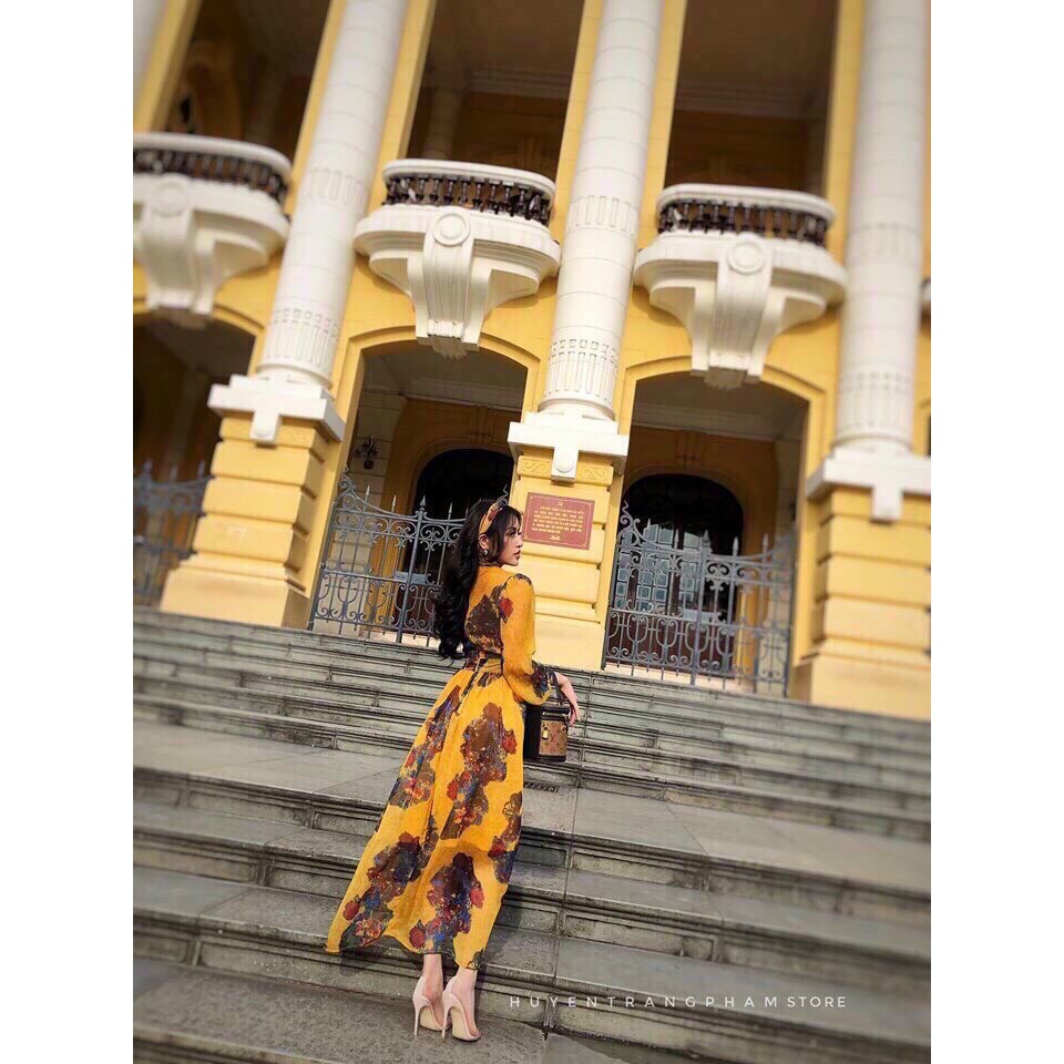 [SỐC] ĐẦM MAXI CHẤT TƠ CỰC NUỘT - VÁY TAY DÀI DÁNG SUÔNG | BigBuy360 - bigbuy360.vn