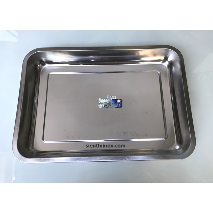 Combo 2 Khay inox 35x50x2 và 40x60x2