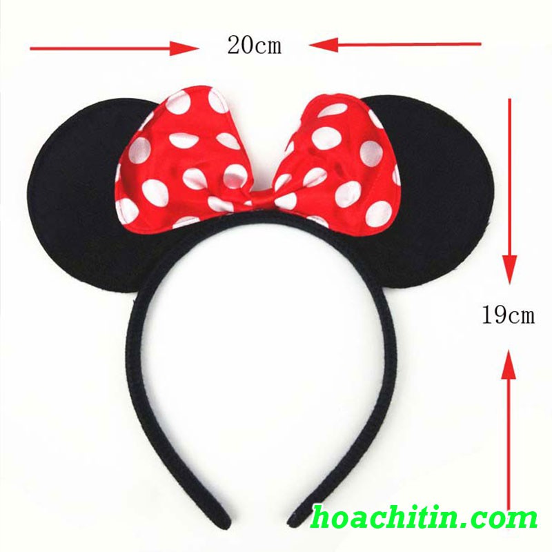 Cài tóc Mickey nơ nhỏ hóa trang halloween biểu diễn văn nghệ