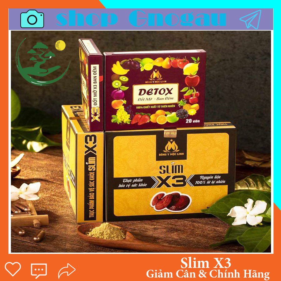 Giảm cân đông y X3 tặng 15v detox ban đêm - HÀNG CHÍNH HÃNG
