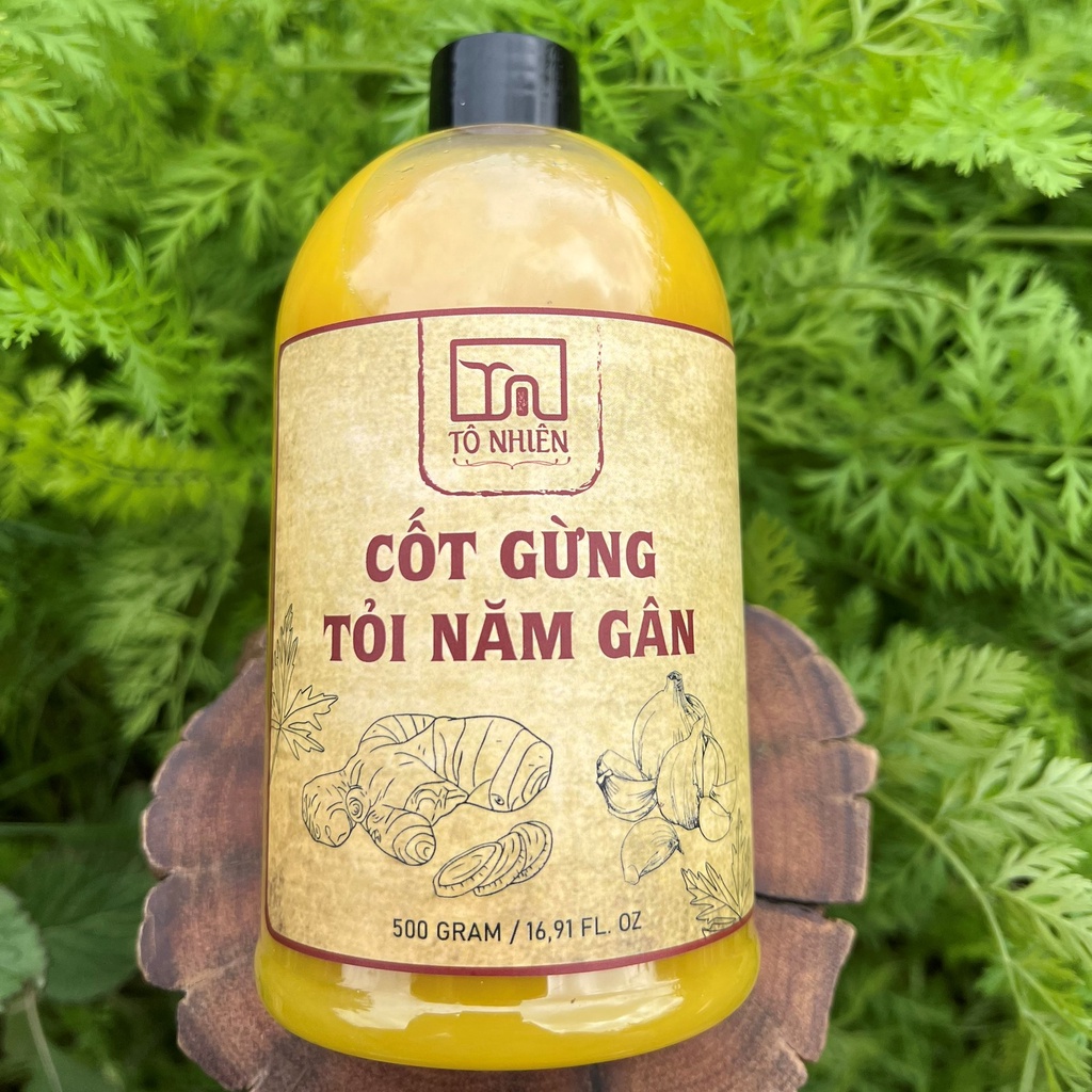 Cốt gừng tỏi năm gân Tô Nhiên xông kháng khuẩn, tăng cường hệ miễn dịch cho cả gia đình, chai 500g