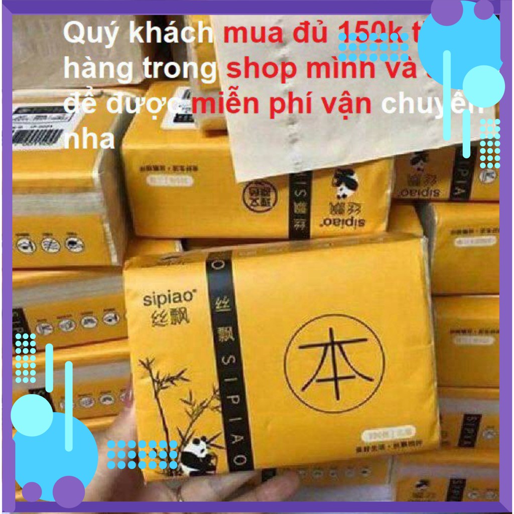 Gói giấy ăn gấu trúc Sipiao Hàng chuẩn 100% qa0208