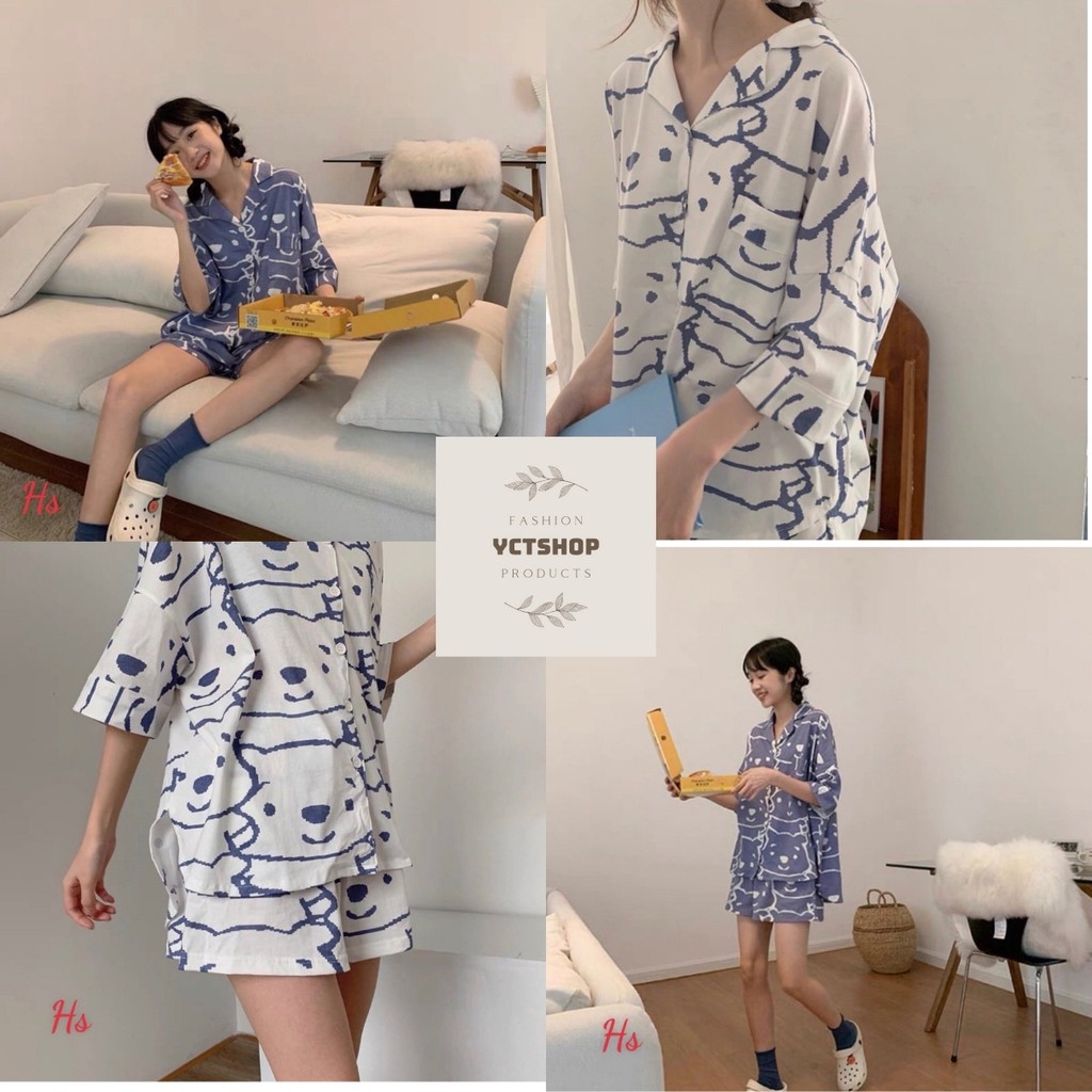 Bộ đồ ngủ hình gấu