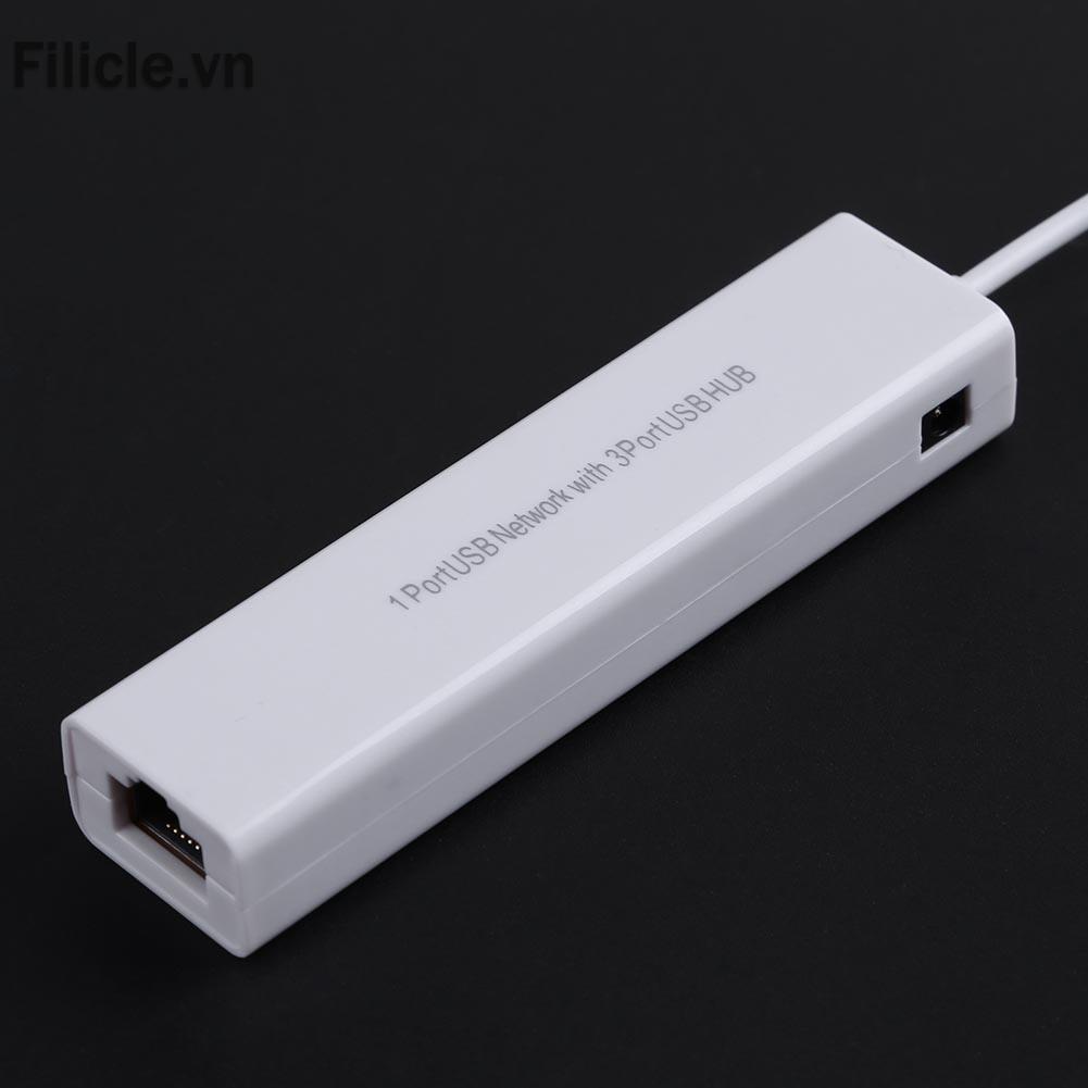 Bộ chia 3 cổng USB 2.0 HUB 10/100MB Micro USB sang RJ45 LAN | WebRaoVat - webraovat.net.vn