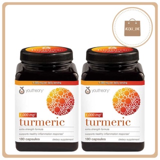 Viên uống tinh chất nghệ youtheory turmeric 180 viên 1000mg