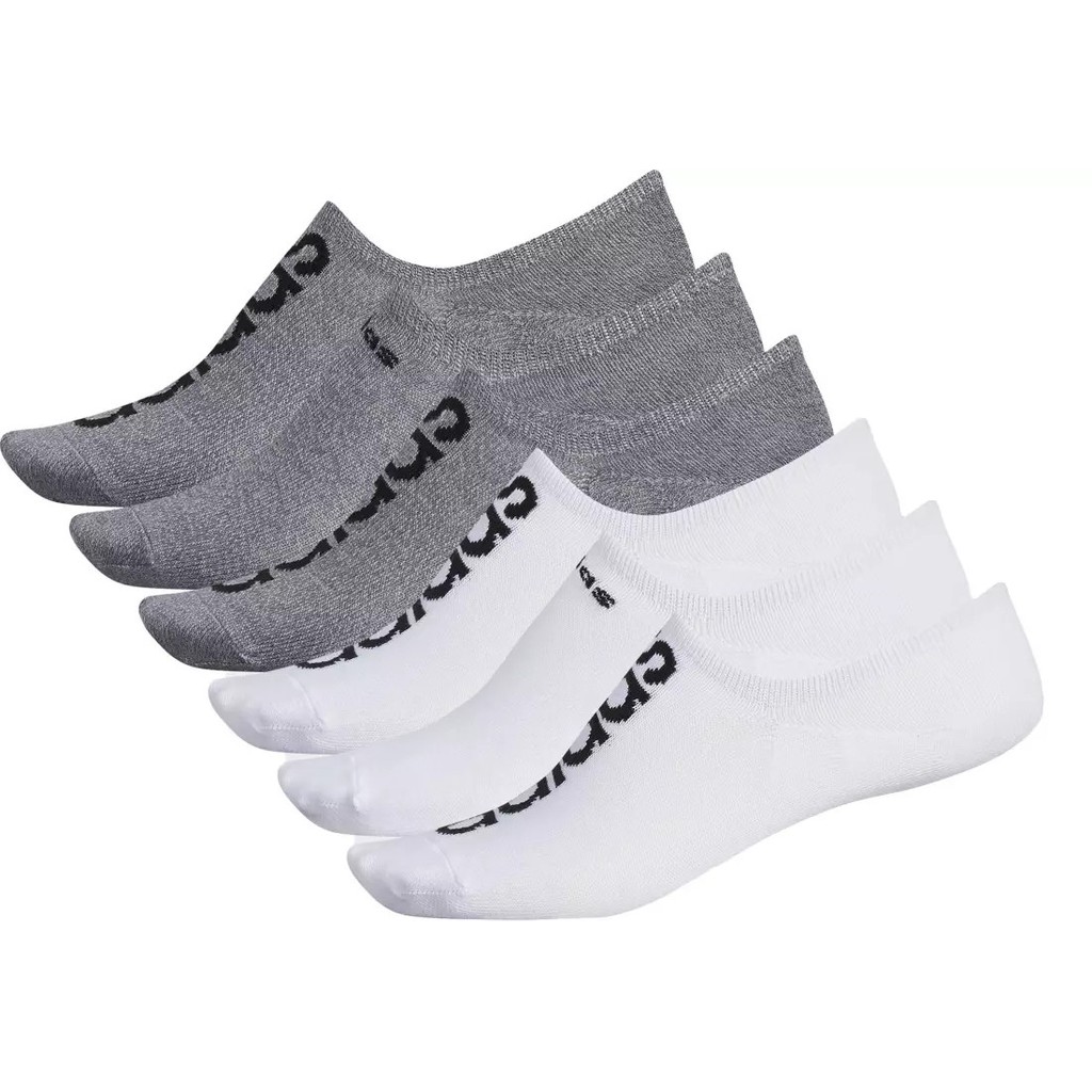 (AUTHENTIC 100%) Bộ 6 Đôi Vớ Cổ Thấp Adidas Men's Superlite Linear No Show Socks 6 Pack FREE SIZE NAM Chính Hãng 100%