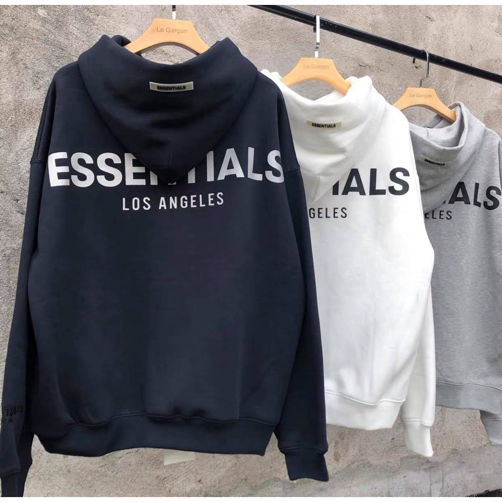 Áo nỉ mũ essentials losangles , áo hoodie street style dáng rộng unisex , Cocmer_vn