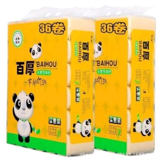 36 cuộn giấy gấu trúc vệ sinh baihou