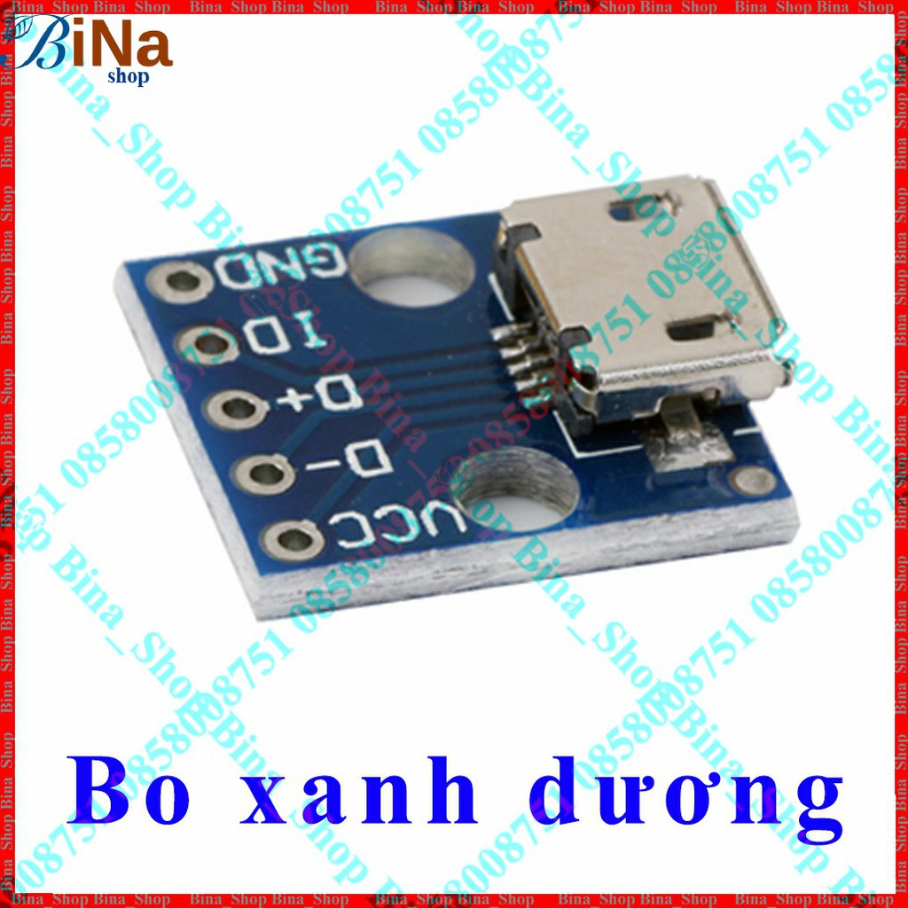 Bo chuyển micro USB sang DIP 2.54mm