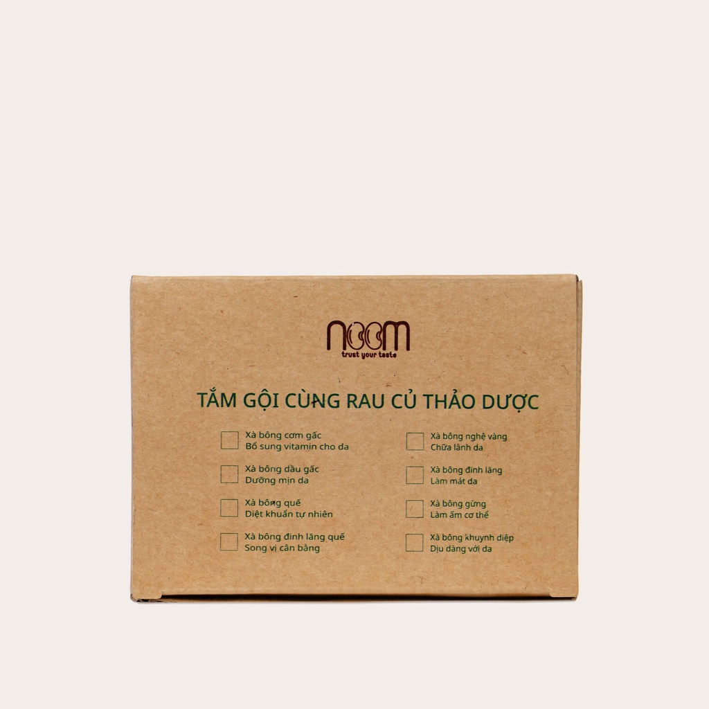 Xà Bông Vị Rau Củ chính hãng Noom chuẩn Organic 100% loại 40g
