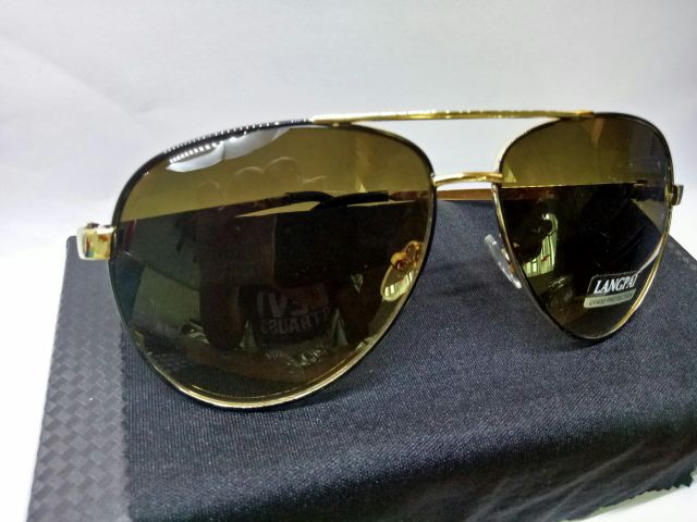 Kính nam Langpai tròng tím đen, tròng nâu kiểu Phi Công siêu đẹp siểu rẻ siêu bền | BigBuy360 - bigbuy360.vn