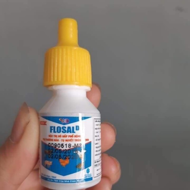 Flosan thuốc ngừa bệnh hô hấp thương hàn tụ huyết trùng trên gà.