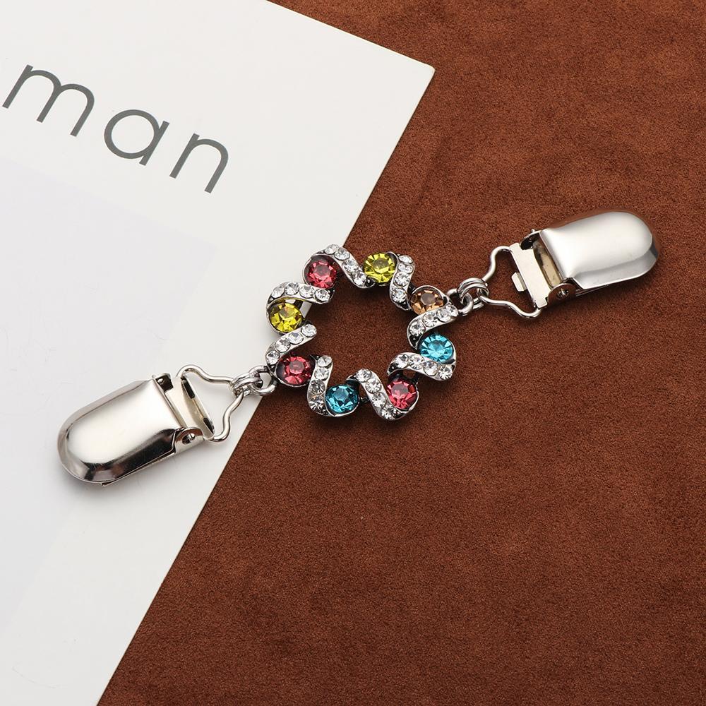 Kẹp Áo Khoác Cardigan Thời Trang|Ghim Cài Cổ Áo Đính Đá Lấp Lánh