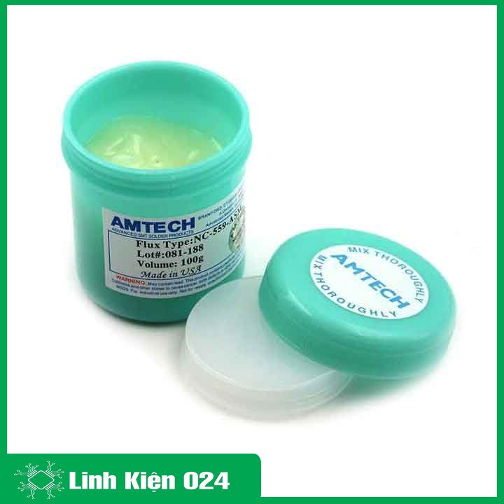 Mỡ hàn, keo hàn Amtech NC-559-ASM 100g hàng chuẩn loại 1