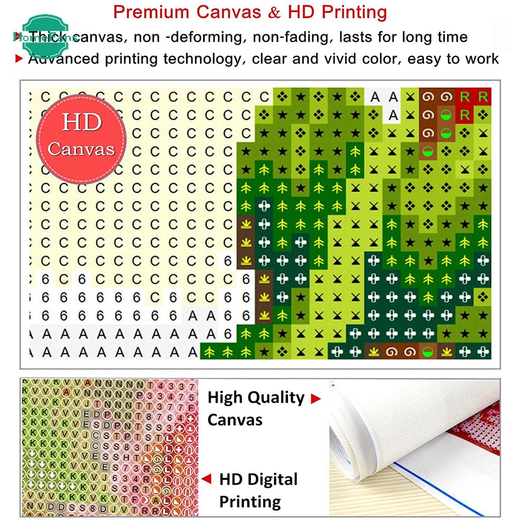 Bộ Tranh Đính Đá 5d Thủ Công Hình Phong Cảnh Mùa Thu 40x30cm