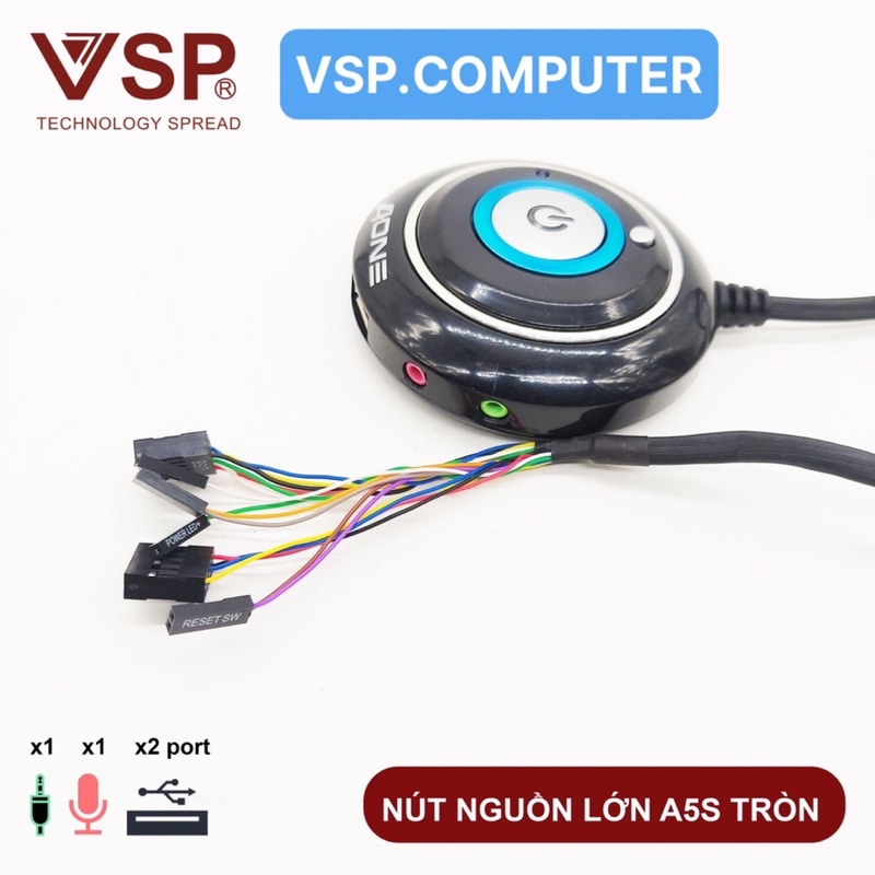 SIEU KHUYẾN MẠI  Combo 2cái Nút Nguồn Lớn 05 Aone A5S Tam Giác - Tròn  Chính Hãng