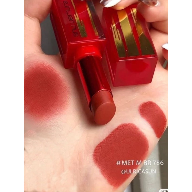 Son Shu Uemura Iron Reds Rouge Unlimited Matte Lipstick M BR 786