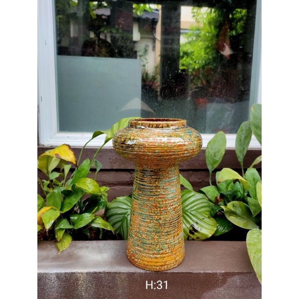 Lọ, bình hoa gốm sứ Bát Tràng men hỏa biến màu sắc hoa