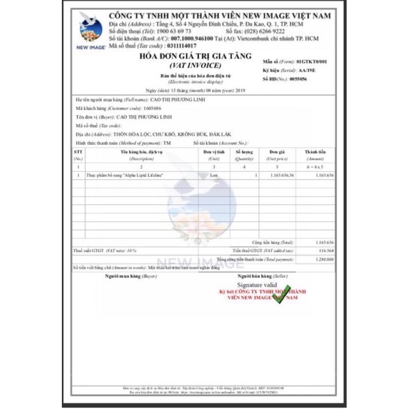 Sữa Non Alpha Lipid 450g Chính Hãng New Zealand