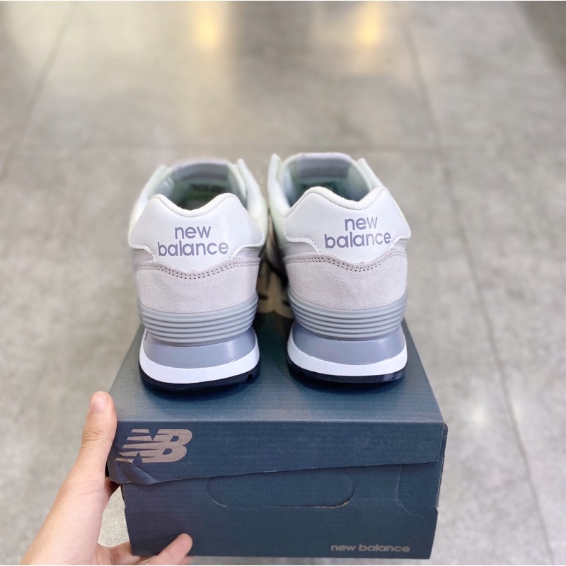 Giày thể thao 574 xám nhạt cực êm, dễ phối đồ