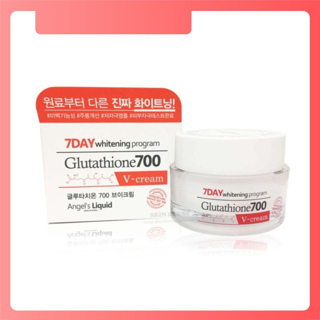 Kem Dưỡng Trắng Da 7Day Whitening Program Glutathione 700 V-Cream 50G ✾ᗪ