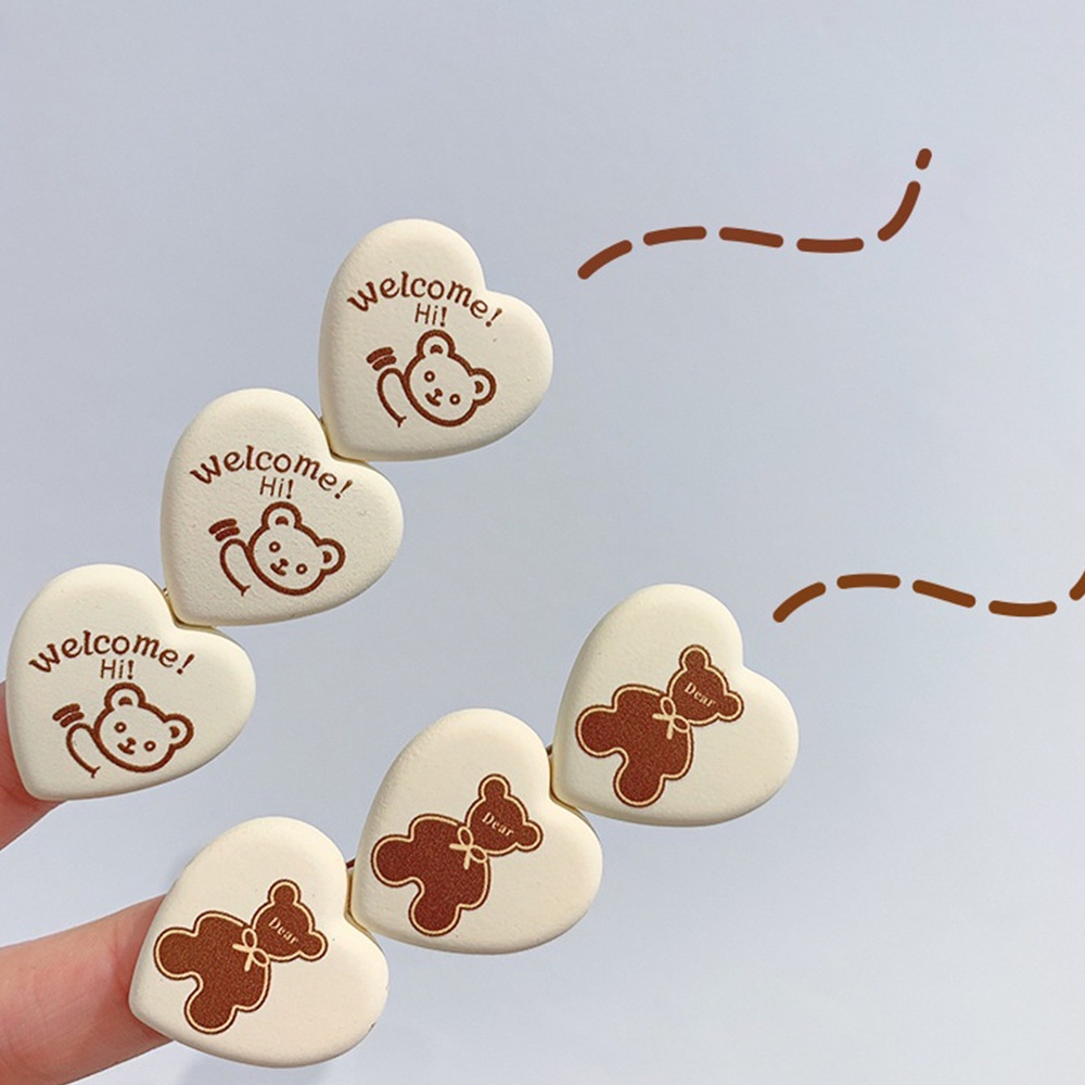 Kẹp tóc bằng acrylic hình hoa tulip/gấu dễ thương cho bé gái