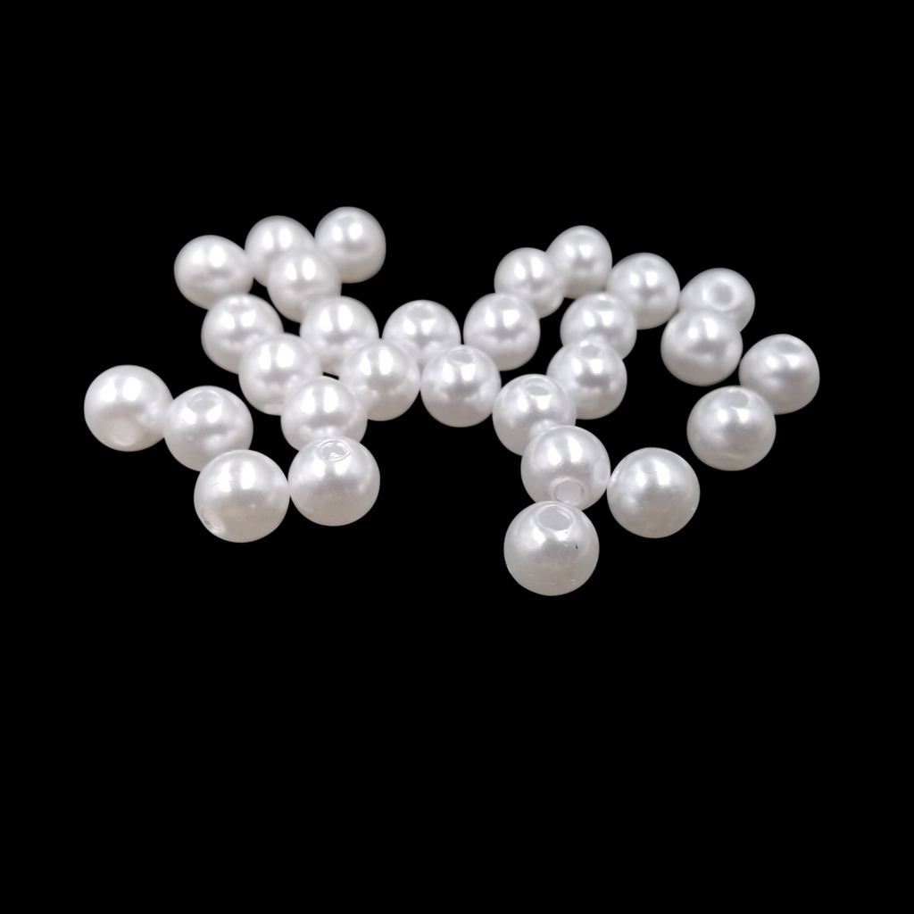 Hạt Ngọc Trai Giả Bằng Acrylic Màu Trắng Dùng Làm Đồ Thủ Công/ Trang Sức DIY