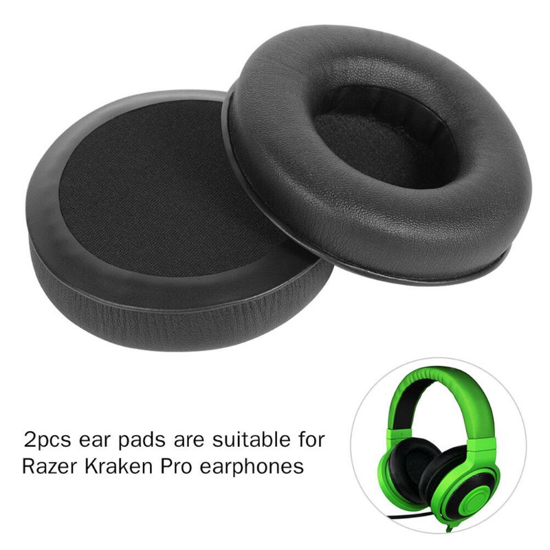 Bộ 2 ốp tai nghe bằng da mềm cho Razer Kraken Pro