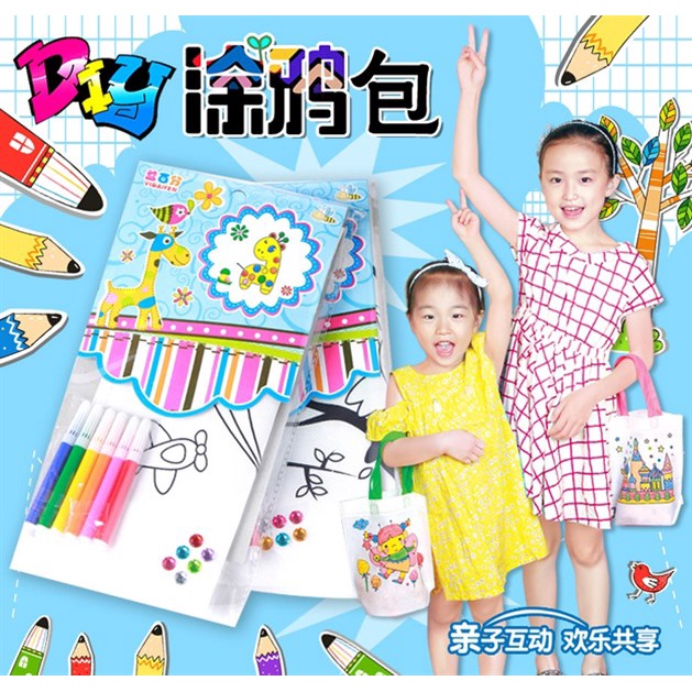 Combo túi kèm màu tô sáng tạo, phát triển tư duy