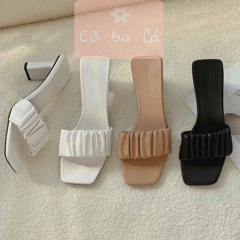 GUỐC NỮ PHONG CÁCH COBALA SHOES ĐẾ VUÔNG D20111100