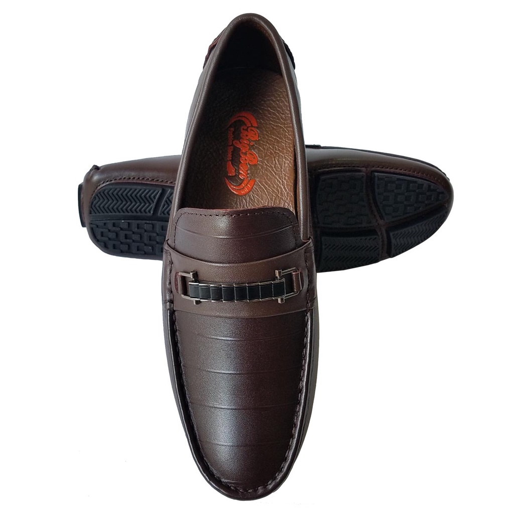 Giày Mọi Nam Da Bò Thật BIGBEN Cao Cấp GM246