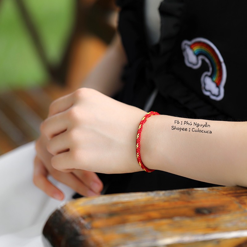Vòng Chỉ Đỏ Đan Tinh Xảo ( Ghi chú size cổ tay )