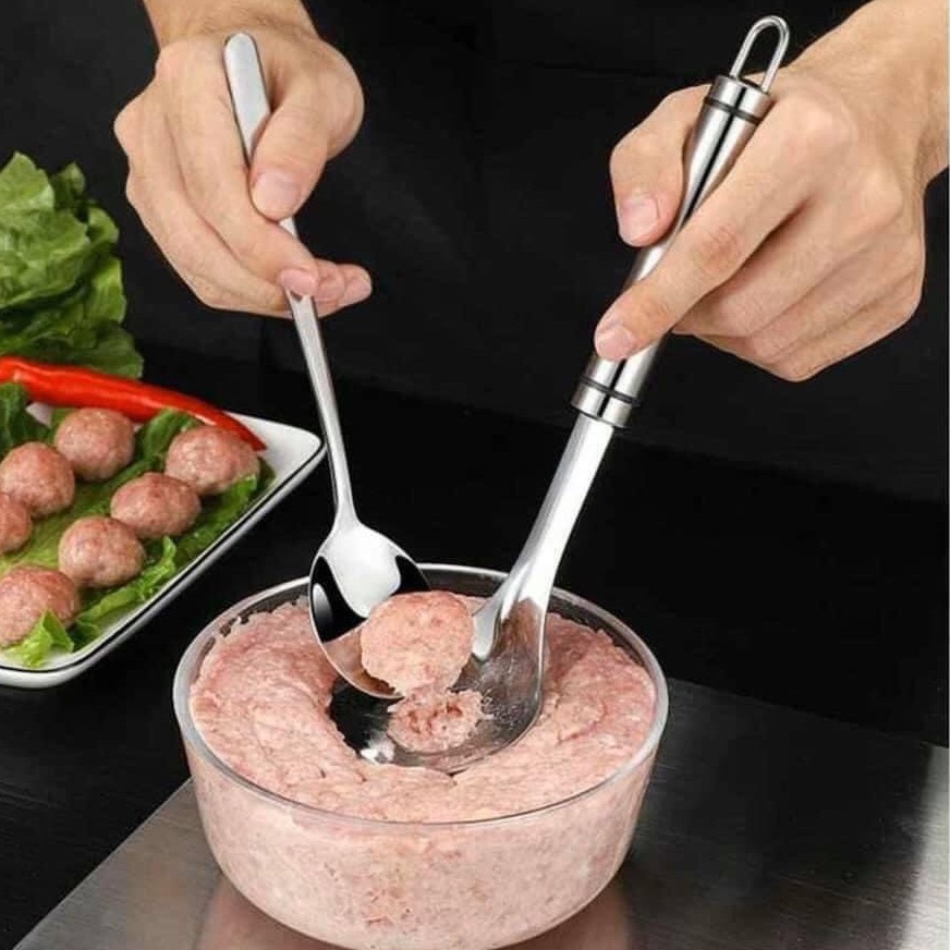 Thìa inox tạo viên đa năng