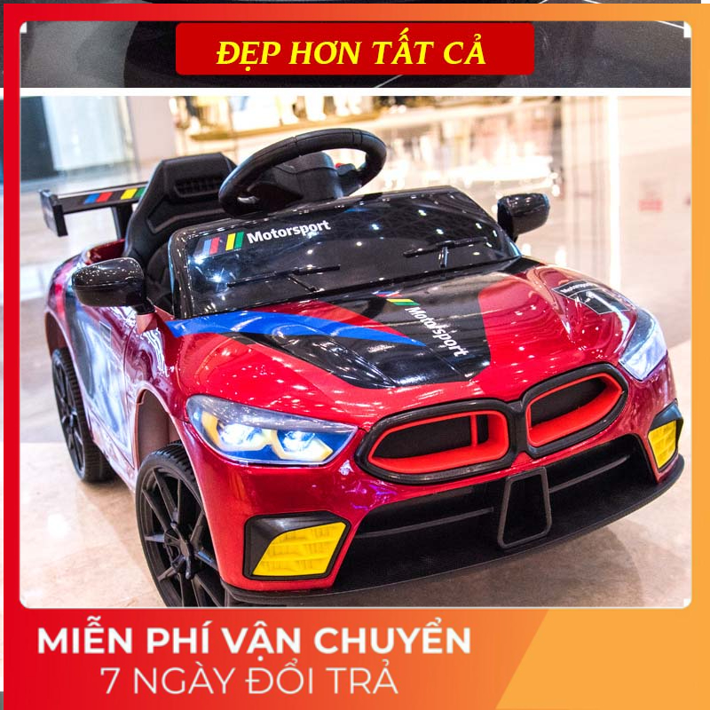 Xe Ôtô điện trẻ em 808 kiểu dáng BMW bé tự lái có điều khiển từ xa , lỗi 1 đổi 1F