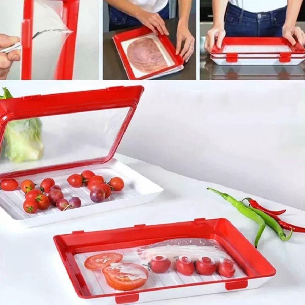 Khay Đựng Thức Ăn Tươi Bằng Nhựa Co Giãn Có Thể Tái Sử Dụng