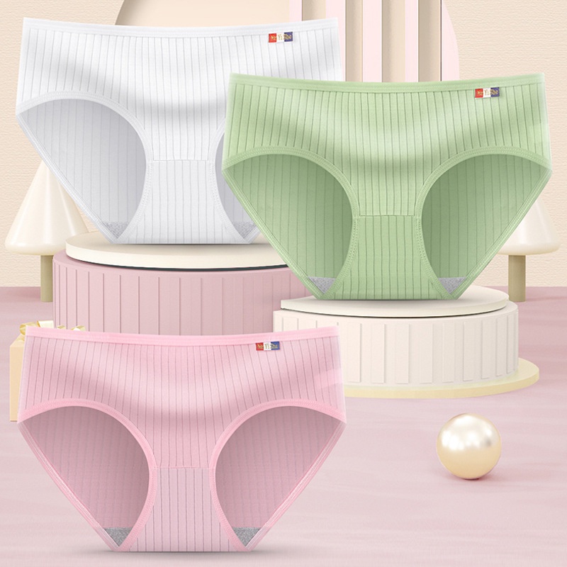 Quần lót AOWEINISI cotton lưng cao vừa thoáng khí kháng khuẩn thời trang thoải mái dành cho nữ