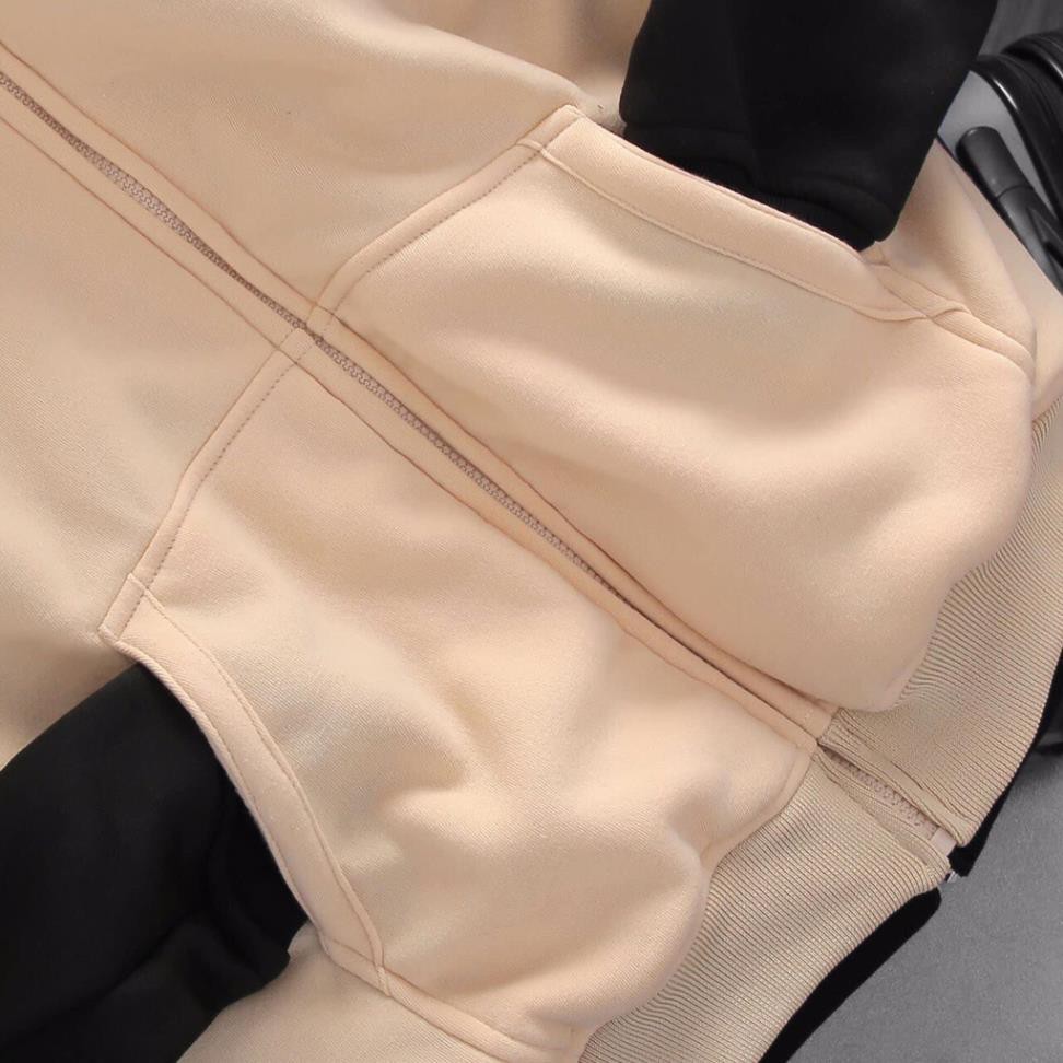 Áo khoác hoodie nam nữ lót lông cừu unisex đôi form rộng trơn có mũ đẹp chất nỉ phong cách trẻ trung Korea | BigBuy360 - bigbuy360.vn