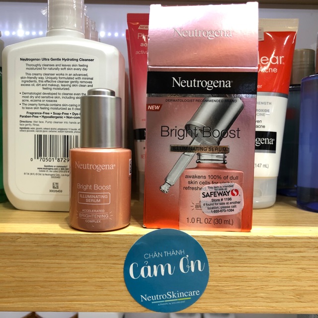 Tinh chất ngăn lão hóa Neutrogena Bright Boost Serum