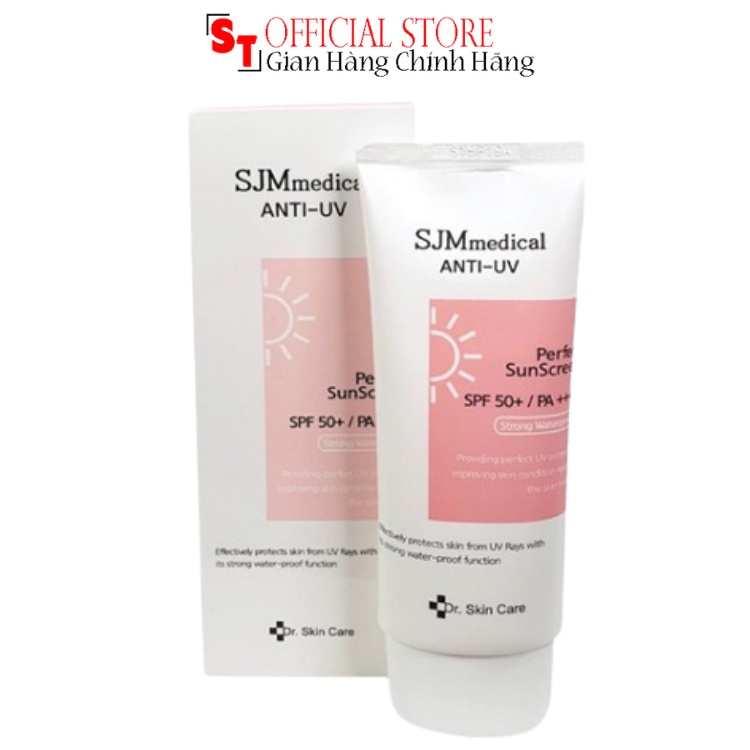 Kem Chống Nắng SJM Medical Anti UV SPF 50 /PA+++ Hàn Quốc - Phù Hợp Mọi Loại Da Dầu Khô da Nhạy Cảm Mới