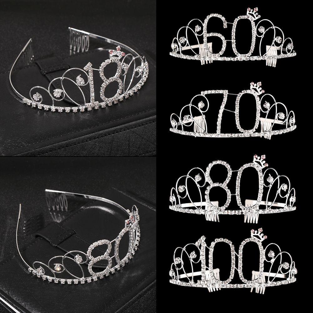 Băng Đô Cài Tóc Hình Vương Miện Lãng Mạn|Quà Tặng Xinh Xắn Đáng Yêu Cho Mẹ 16 / 18 / 40 / 50 / 60 / 70 / 80 / 100th