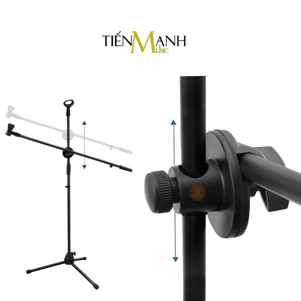 Chân Micro Đứng CMN001 - Giá Đỡ Đế Kẹp Bom Mic Stand Thu Âm LiveStream, Sân Khấu Microphone Boom