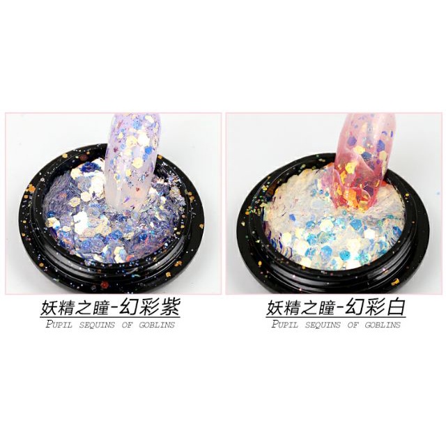 Set Nhũ kim tuyến mịn rắc trang trí móng nail cực đẹp. Chất liệu nhũ mịn lấp lánh và đa dạng màu