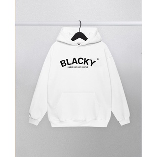 Blacky hoodie - áo khoác có nón cơ bản màu trắng