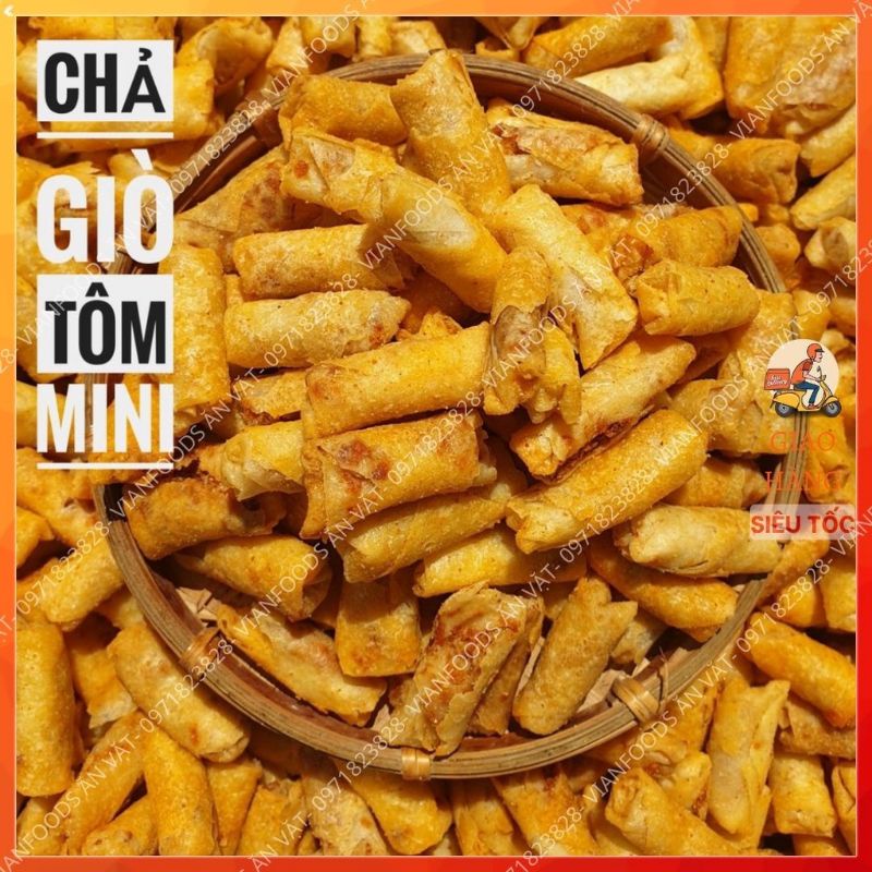 Hủ pet-250gr chả giò mini giòn rụm