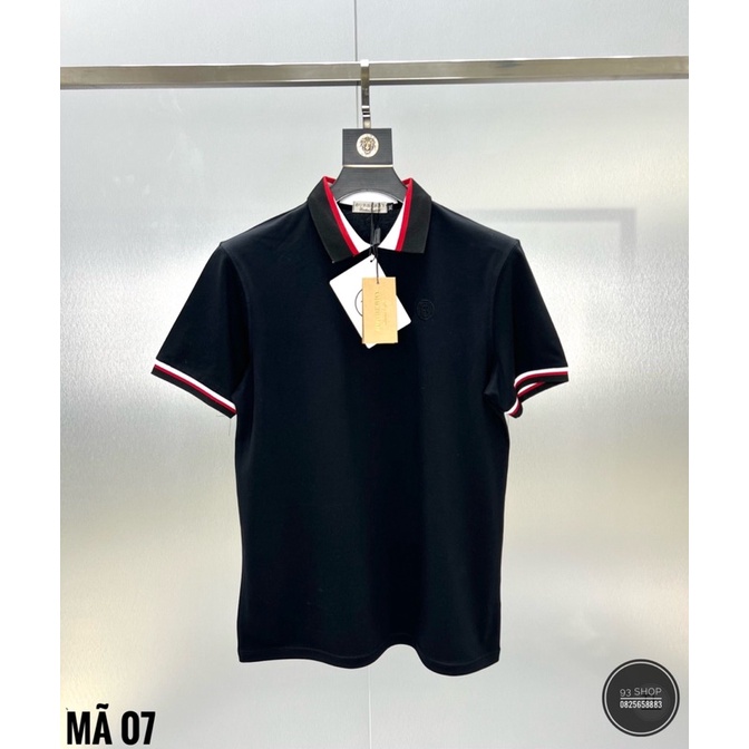 Áo Cộc Cổ Bẻ Hoạ Tiết, POLO Đơn Giản Cao Cấp, Chất Liệu Cotton Trơn Cao Cấp