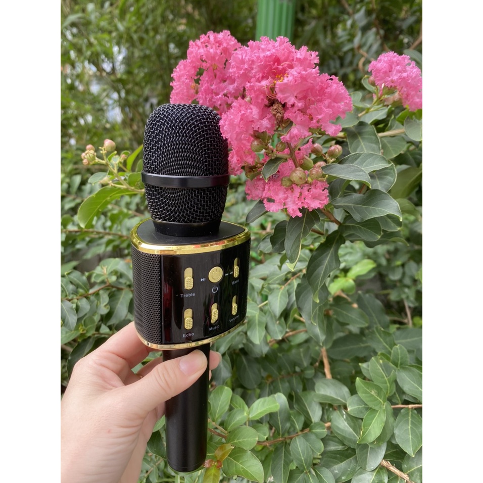 V9 Míc hát micro karaoke tuxun hãng 3 trong 1 kết nối Bluetooth - Mic kèm loa.