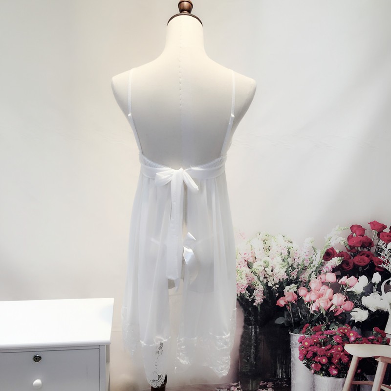 Váy ngủ sexy hai dây 🔥Hình thật🎁Size dưới 58 kg đồ ngủ voan thun ren cúp ngực quyến rũ sale giá rẻ AM10004 | BigBuy360 - bigbuy360.vn