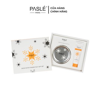 [SET] Phấn Phủ & Kem Chống Nắng SNOW WHITE POWDER PACT SPF21++ #1 PASLÉ Tiện Lợi - 22g/ phấn & 30g/ kem chống nắng